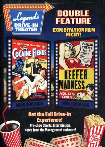 Legend's Drive-In Double Feature: Exploitation Film Night!: The Cocaine Fiends / Reefer Madness (DVD) (CLOSE-OUT)