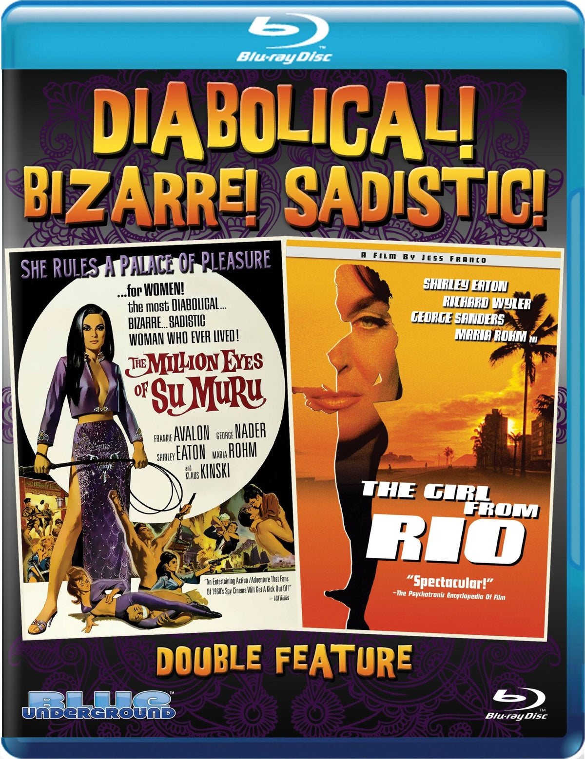 The Million Eyes Of Sumuru/Girl From Rio (Blu-ray)