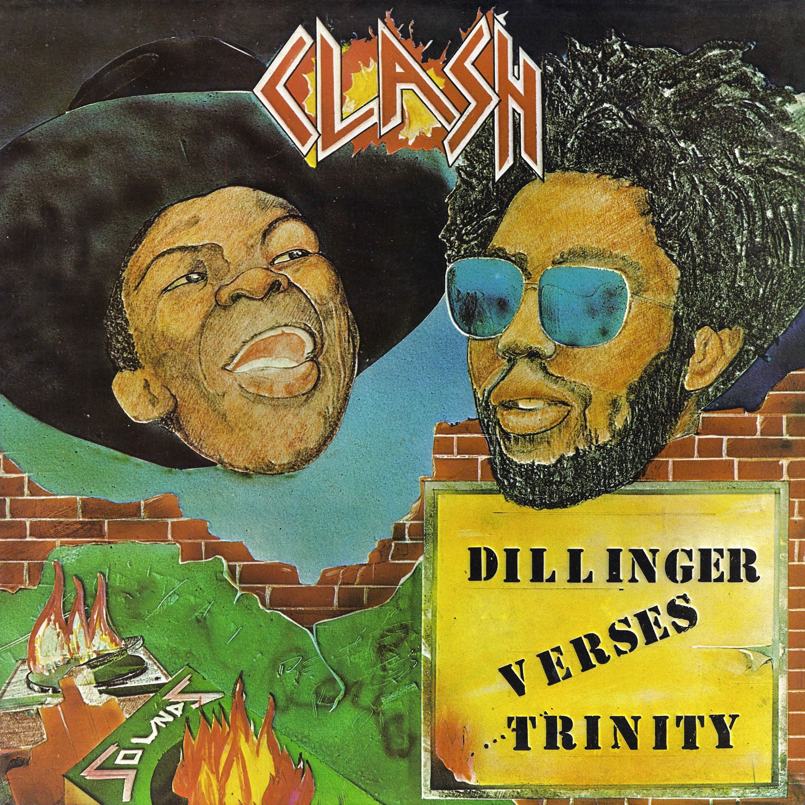 Dillinger Verses Trinity - Clash (Red Vinyl) (LP)