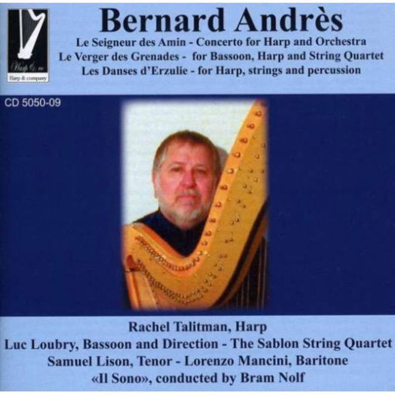 Rachel Talitmann - Bernard Andres: Concerto For Harp & Orchestra (CD)