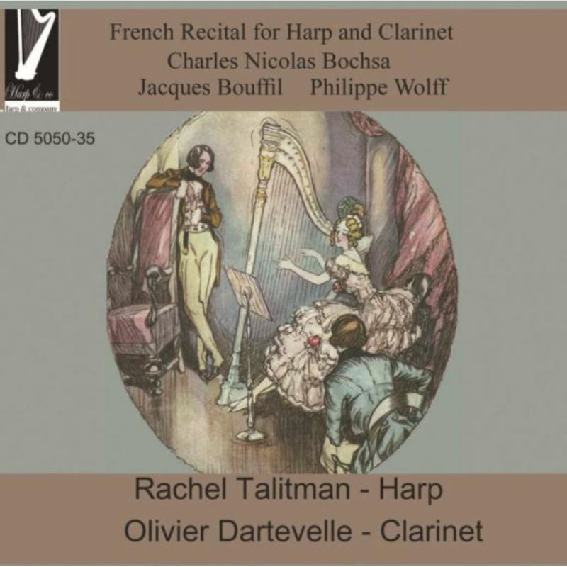 Rachel Talitman & Oliver Dartevelle - French Recital For Harp & Clarinet (CD)