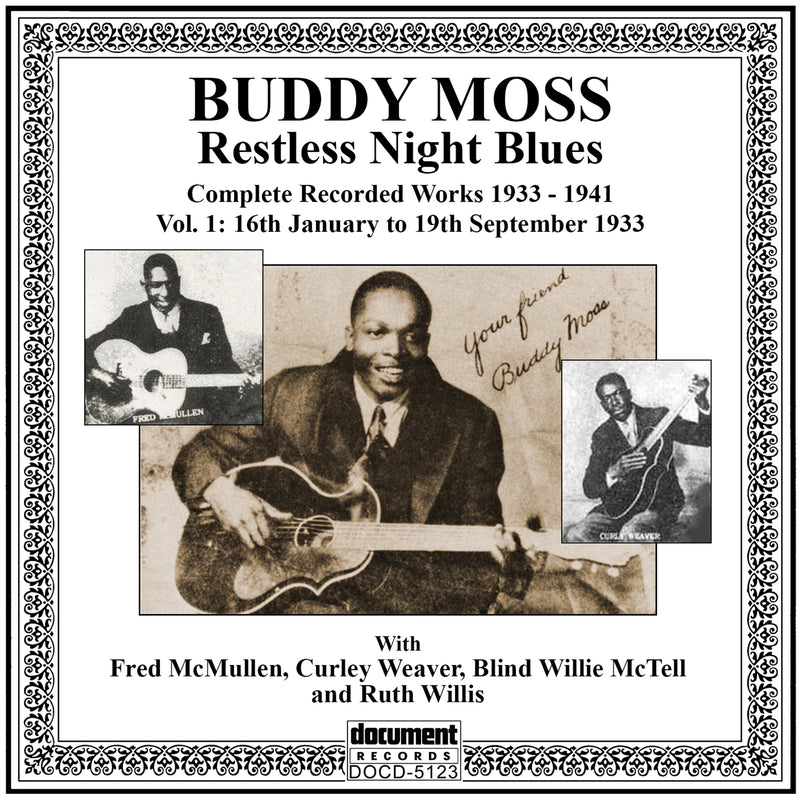 Buddy Moss - Restless Night Blues: Complete Recorded Works 1933-1941 Volume 1 (CD)