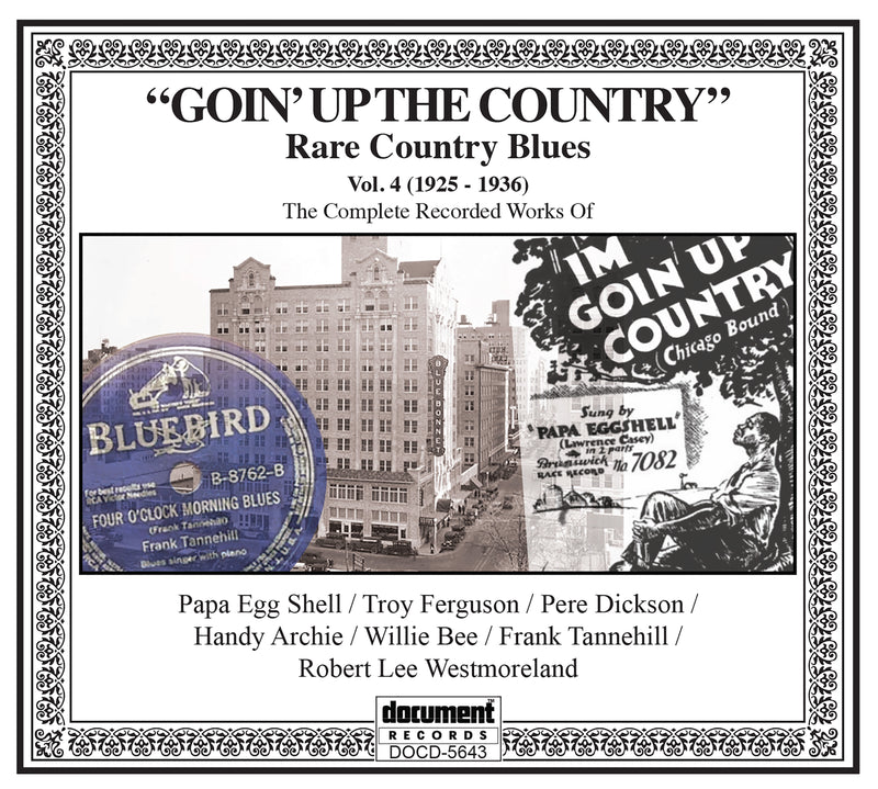 Going Up The Country: Rare Country Blues Vol. 4 1925-1936 (CD)