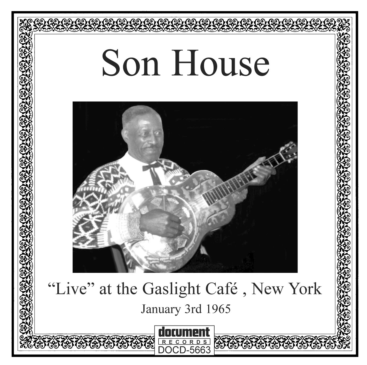Son House - Live At The Gaslight Café, New York, January 3 1965 (CD)