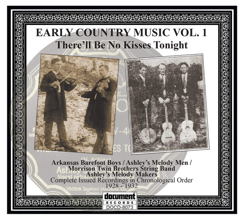 There'll Be No Kisses Tonight: Early Country Music Vol.1 (CD)