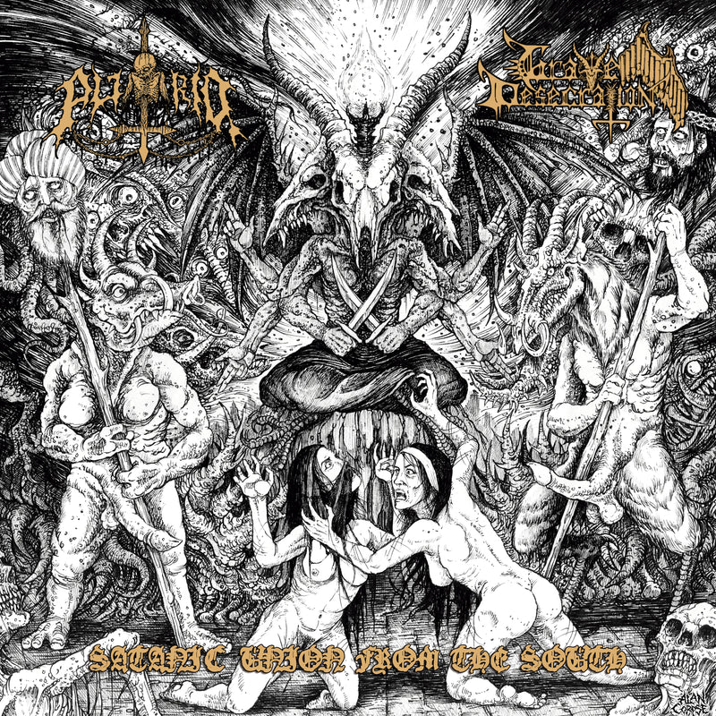 Putrid/Grave Desecration - Satanic Union From The South (LP)