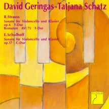 David Geringas & Tatjana Schatz - Strauss: Sonata in F Major, TrV 115 & Romanze in F Major , TrV 118 - Schulhoff: Sonata in C Major, Op. 17 (CD)