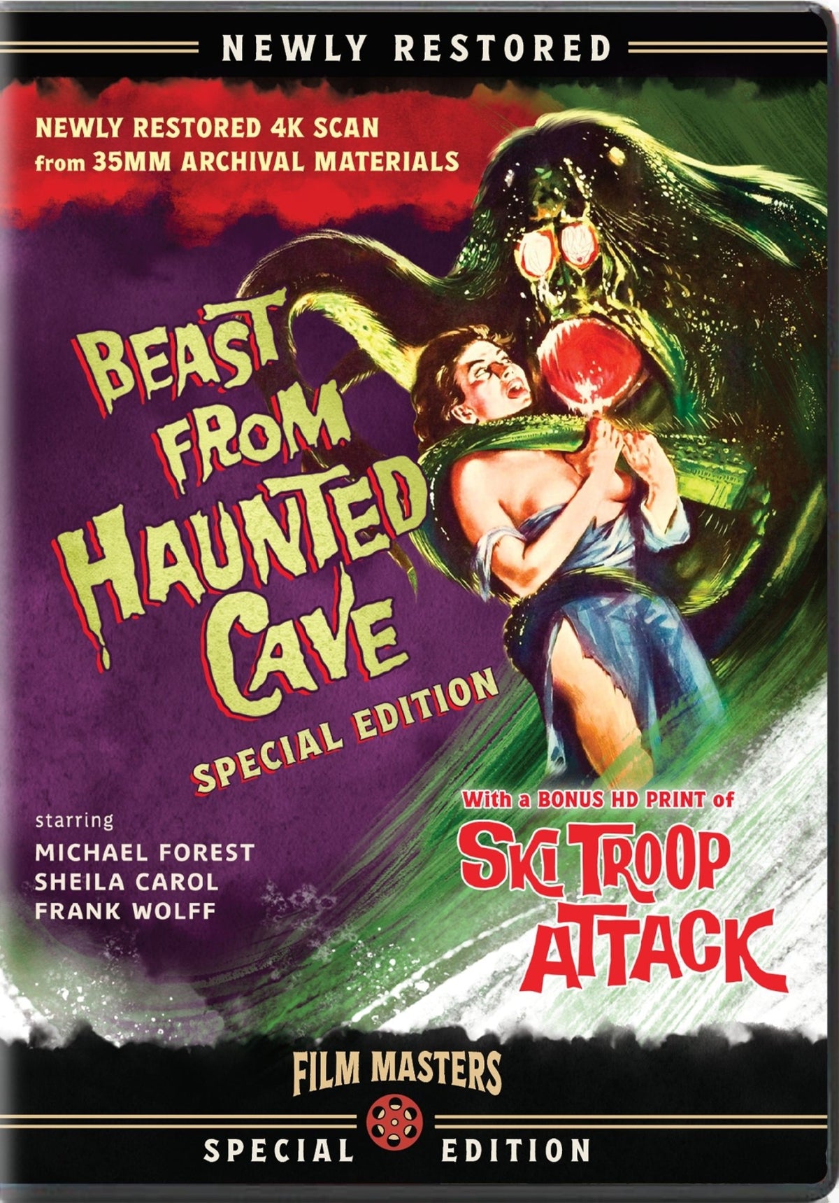 Beast From Haunted Cave (1959) With Bonus Film, Ski Troop Attack (1960) (DVD)
