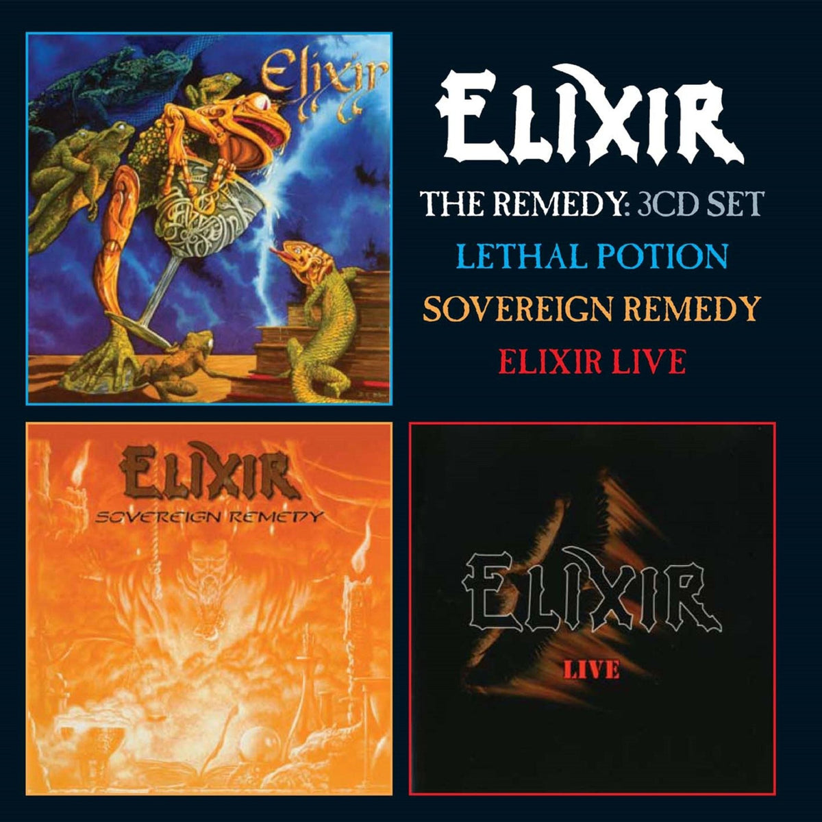 Elixir - The Remedy: Lethal Potion/Sovereign Remedy/Elixir Live (CD)