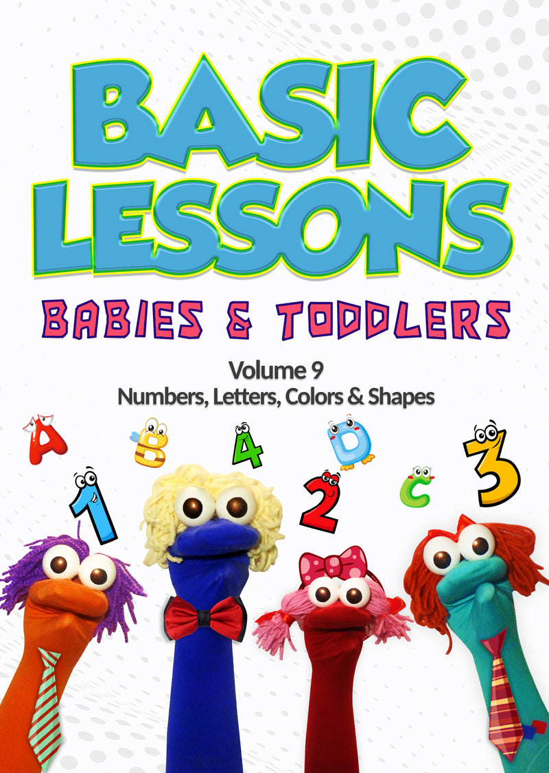 Basic Lessons  Babies And Toddlers Vol 9: Numbers, Letters, Colors & Shapes (DVD)