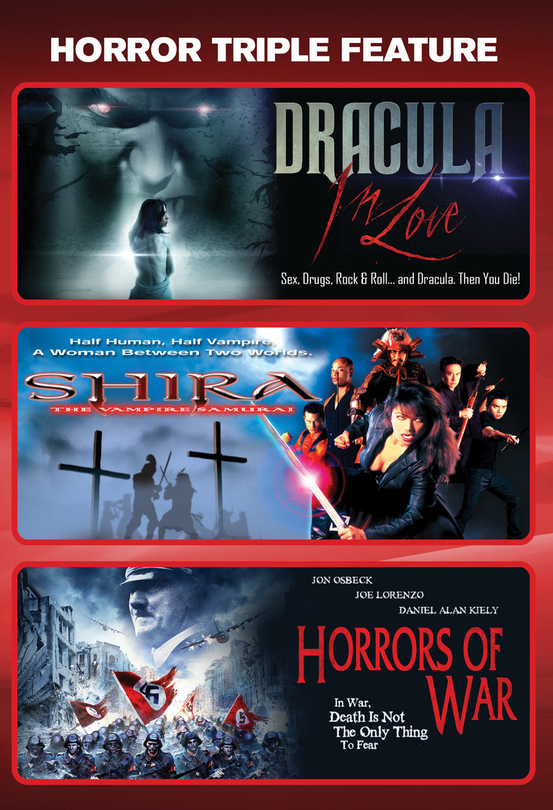Dracula In Love + Shira: The Vampire Samurai + Horrors Of War [horror Triple Feature] (DVD)