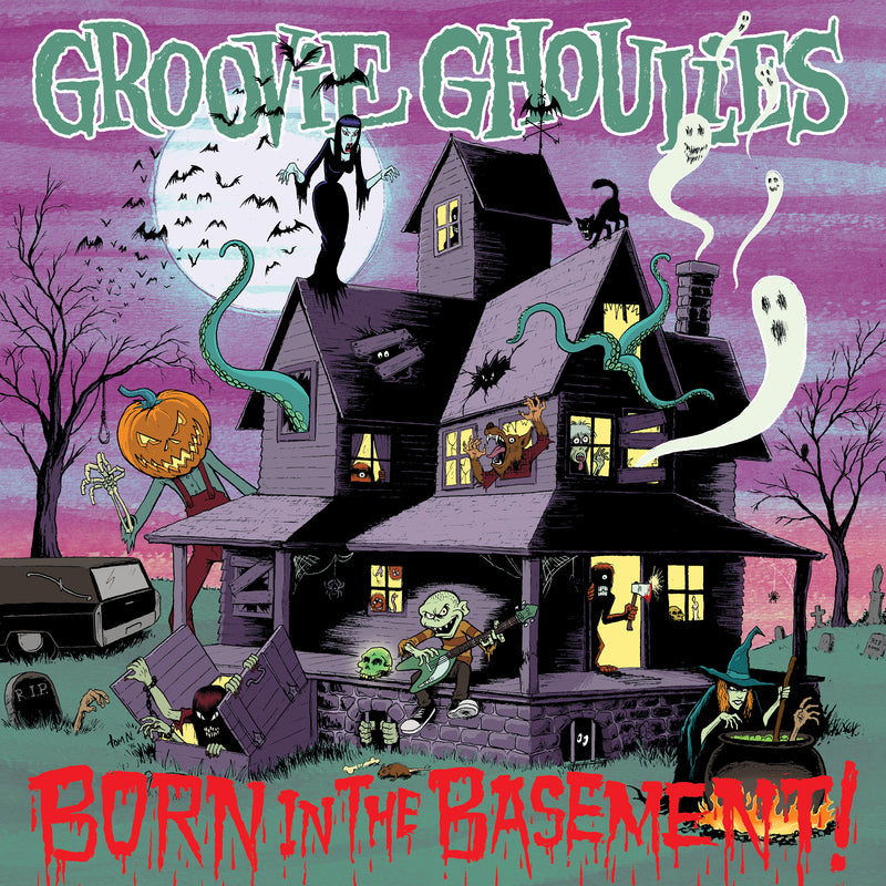 Groovie Ghoulies - Born In The Basement (Neon Violet & White Galaxy Vinyl) (LP)