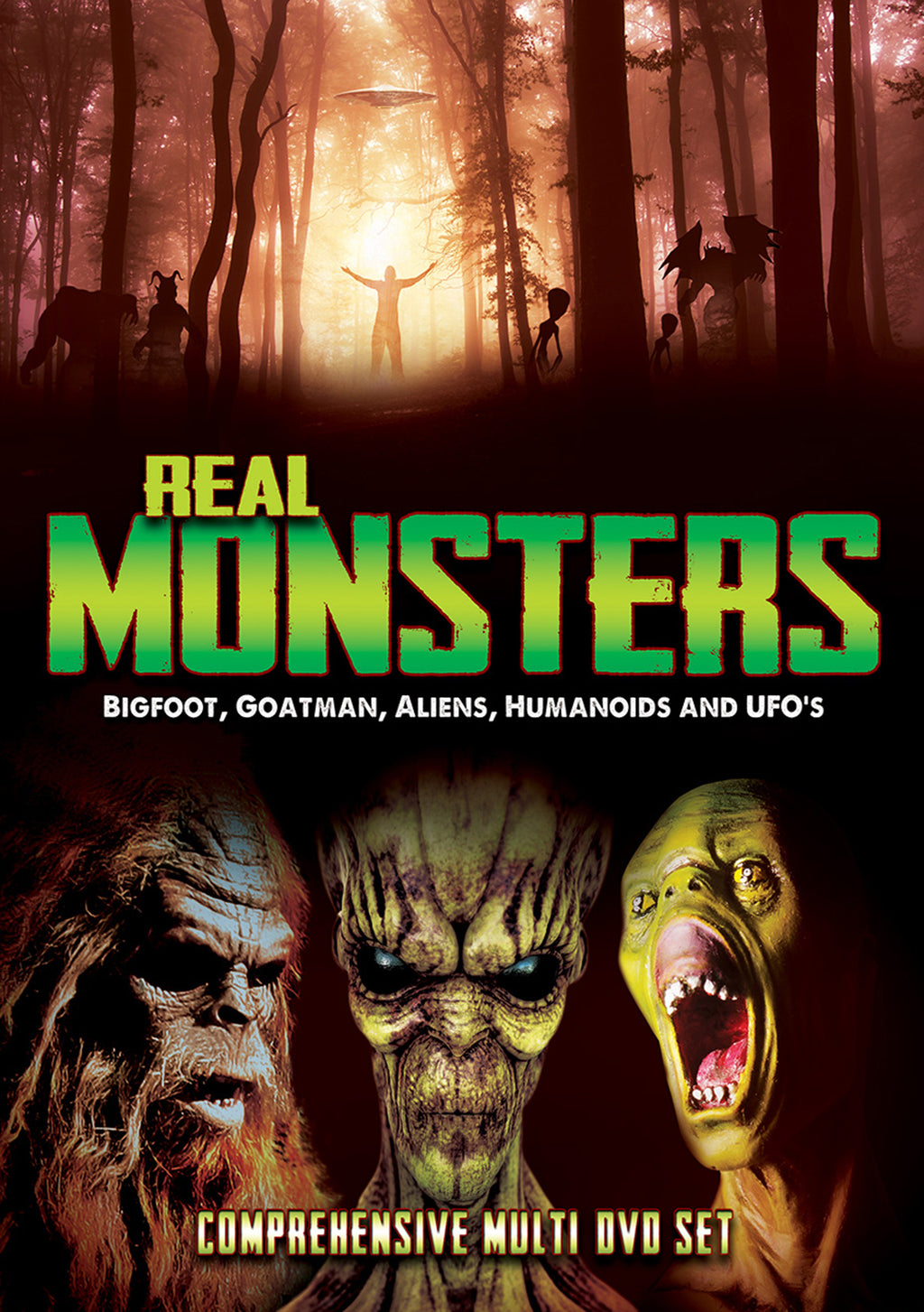 real monsters dvd Real Monsters: Bigfoot, Goatman, Aliens, Humanoids And UFOs (DVD)