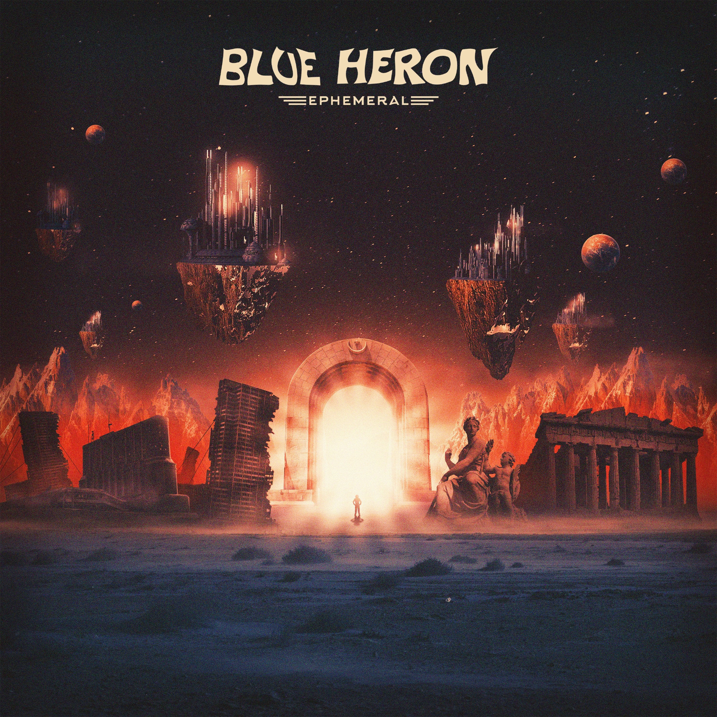 Blue Heron - Ephemeral (Aside / Bside - Blue + Orange (Color Merge) Vinyl) (LP)